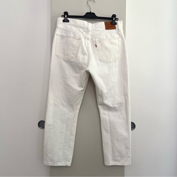 Levi's Premium 501 Big E Tab Cropped Distressed Jeans - High Rise Straight Leg - Picture 5 of 15